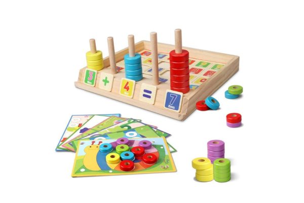 wooden puzzle counting toys